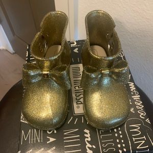 Gold Glitter Sugar Boot